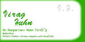 virag huhn business card